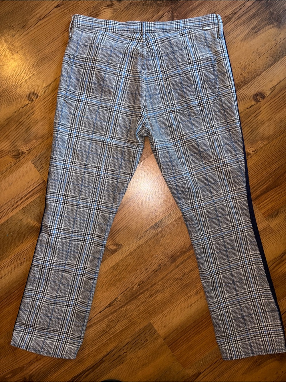 Mother Insider Ankle Plaid Tux Pants Jeans 32 - Picture 4 of 11